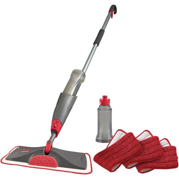 Reveal Spray Mop Floor Cleaning Kit 3 Reusable Microfiber Wet Pads 1 Refillabl